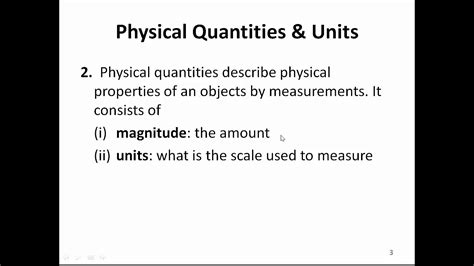 Measurement and Units what is a physical quantity - YouTube