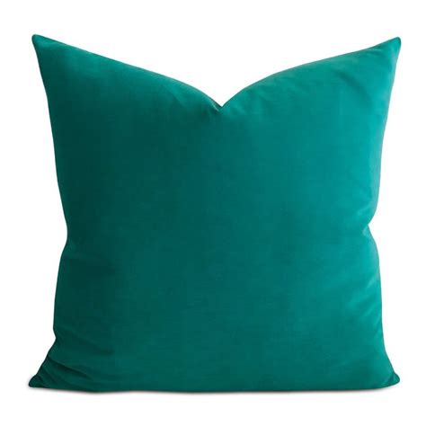 Teal Velvet Decorative Pillow - Etsy