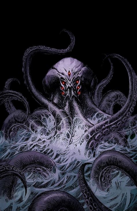 The Kraken | Lovecraftian horror, Kraken art, Mythical creatures art