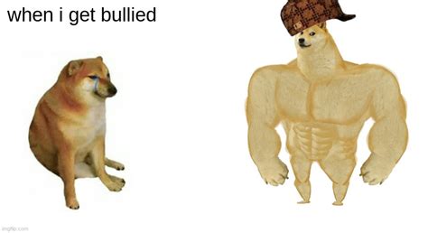 Swole Doge vs. Cheems flipped - Imgflip