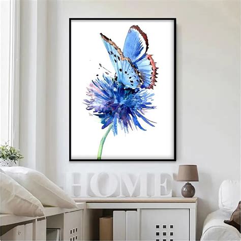 Aliexpress.com : Buy Simple Wall Art modern abstracts butterfly painting poster canvas Painting ...