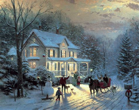 Thomas Kinkade Christmas Wallpapers - Top Free Thomas Kinkade Christmas ...