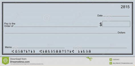 Free Printable Checks Template Of Free Blank Cheque Clipart & Clip Art ...