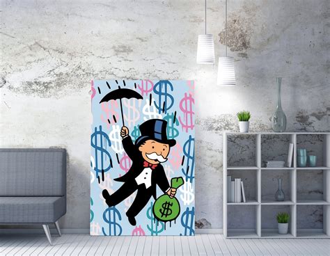 Alec Monopoly Grafitti Wall Art/alec Monopoly Print/ Monopoly | Etsy