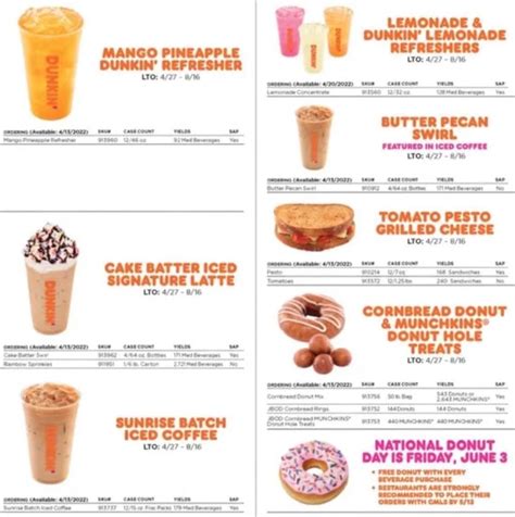 Dunkin Donuts Menu & Updated Prices in Philippines 2023