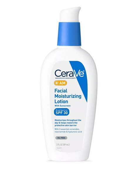 CeraVe - AM Facial Moisturizing Lotion with Sunscreen - SPF 30 - 89 ml ...