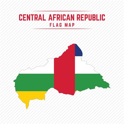 Flag Map of Central African Republic 2400725 Vector Art at Vecteezy