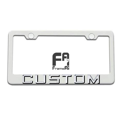 FAI Frame Ai 3D Text Personalized Metal Chrome Emblem Decals Polish ...