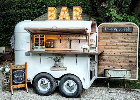 The Whiskey Chaser is a vintage horse trailer that has been converted ...