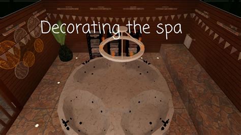 Decorating the spa in my Hotel (Bloxburg) 1/2 - YouTube