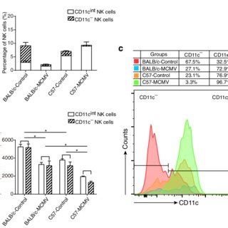 Distinct distribution of CD11c expression on NK cells of BALB/c and... | Download Scientific Diagram