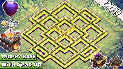 TH11 Trophy/Farming Base 2017 | CoC Best Th11 Base Layout Titan/Legend League With Gear Ups ...