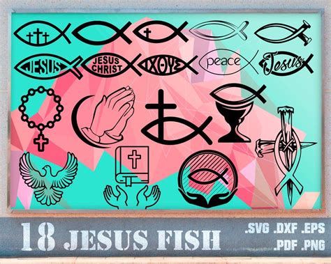 JESUS FISH SVG, christian svg, jesus fish svg, jesus svg, jesus, faith ...