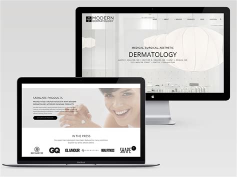 Modern Dermatology Website by Jessica M on Dribbble