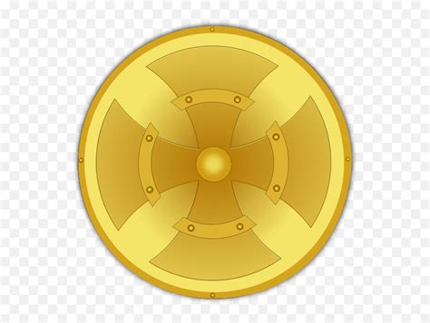 Golden Shield Vector Image - Vector Graphics Emoji,Sword And Shield ...