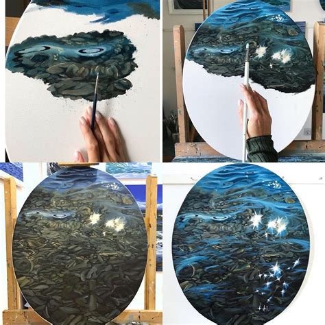 Painting underwater rocks step by step Rock Steps, Alexandra ...