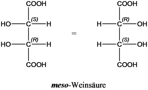 Achirale Meso-Verbindungen - Organische Chemie