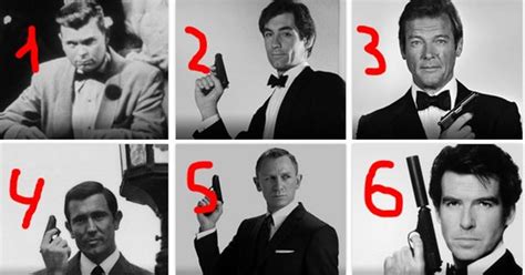 Can You Correctly Put All The James Bond Actors In Order? | Playbuzz