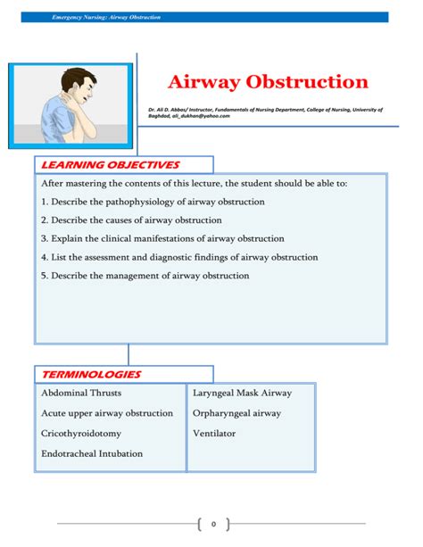 Airway Obstruction