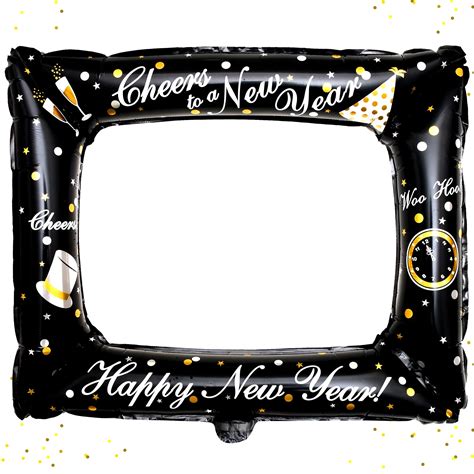 Buy New Years Eve Photo Booth Frame - Pack of 2, NYE Inflatable New ...