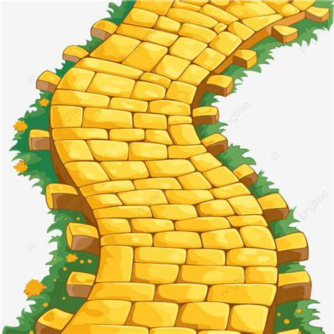 Yellow Brick Road, Sticker Clipart Yellow Road To Reach The Gateway At ...