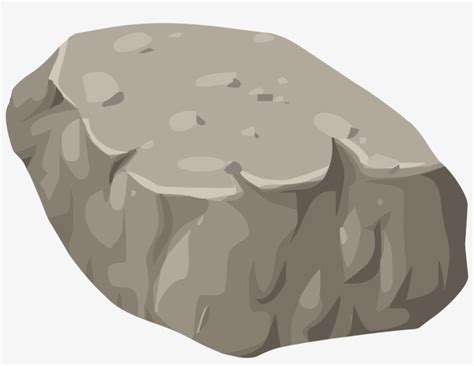 Stone Clipart Big Rock - Rock Clipart - 2400x1741 PNG Download - PNGkit