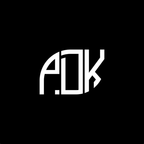 PDK letter logo design on black background.PDK creative initials letter logo concept.PDK vector ...