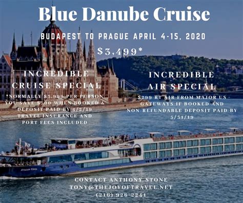 2020 - Blue Danube Cruise, April | The Joy of Travel