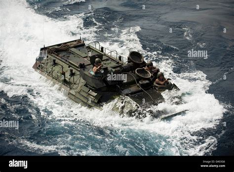 An AAV-7 amphibious assault vehicle Stock Photo - Alamy