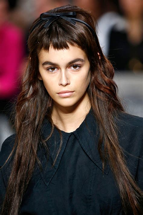 Kaia Gerber Rocked Miniature Bangs on the Runway | Teen Vogue