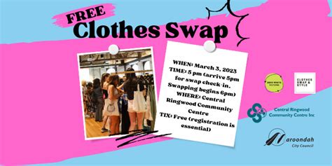 Clothes Swap Party with Maroondah City Council — Eco Styles