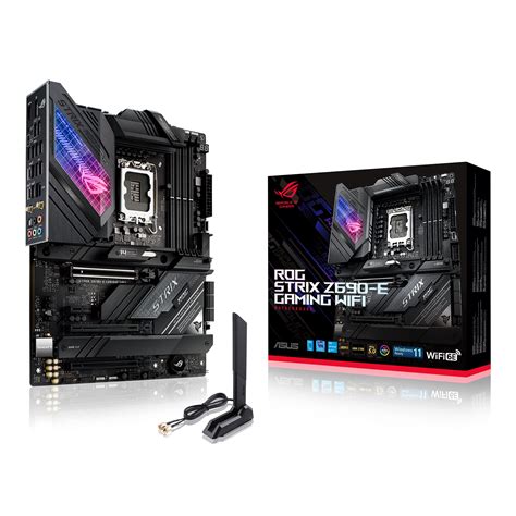 ASUS ROG Strix Z690-E Gaming WiFi 6E LGA 1700(Intel 12th Gen)ATX Gaming Motherboard(PCIe Gb LAN ...