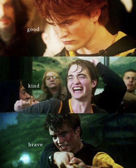 Harry Potter Universe on Twitter: "Cedric Diggory: Good, kind, and brave."