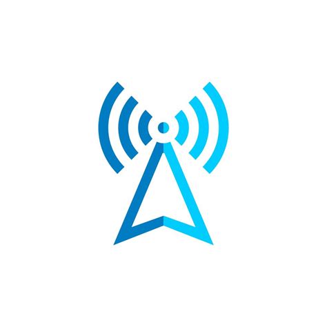 Signal Tower Icon Logo Template Illustration Design. Vector EPS 10 ...