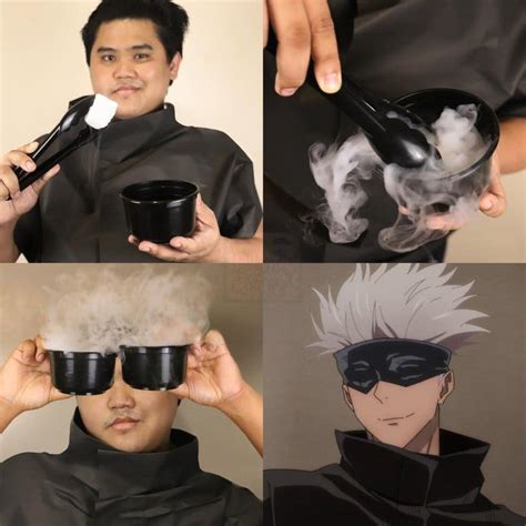 Así es el cosplay 'low-cost' de Gojo (Jujutsu Kaisen) que arrasa entre ...