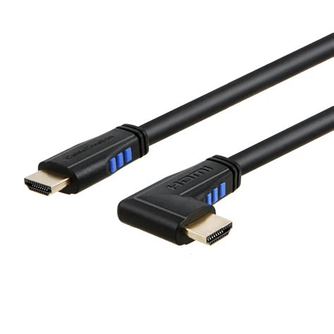 HDMI Power Extension Cable Cord Left Angle 90 Degree Vertical Left HDMI ...