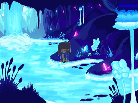 waterfall is one of my favorite places in undertale so i really wanted ...