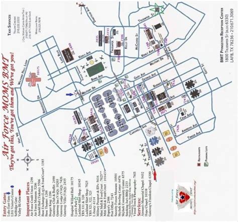 Printable Base Map with Building Numbers | Lackland air force base, Air force mom, Air force ...