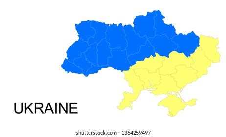 Ukraine Regions Map Crimea Stock Vector (Royalty Free) 1364259497 | Shutterstock