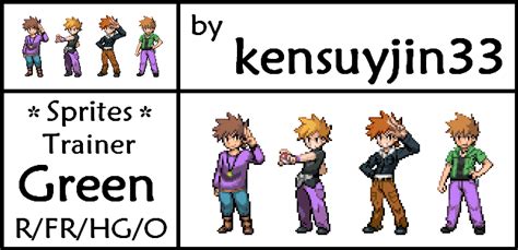 Sprites Trainer Green (Pokemon R/FR/HG/O Remake) by kensuyjin33 on ...