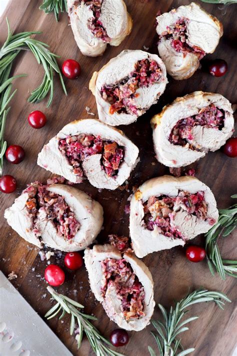 Cranberry Walnut Stuffed Sheet Pan Pork Tenderloin | Cake 'n Knife