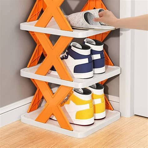 9065 5 Layer Shoes Stand, Shoe Tower Rack Suit for Small Spaces, Close — DeoDap