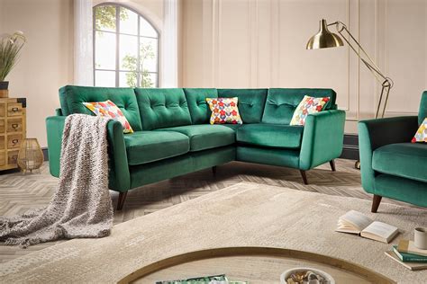 Evie Upholstered Small Corner Chaise Sofa - Furniture World