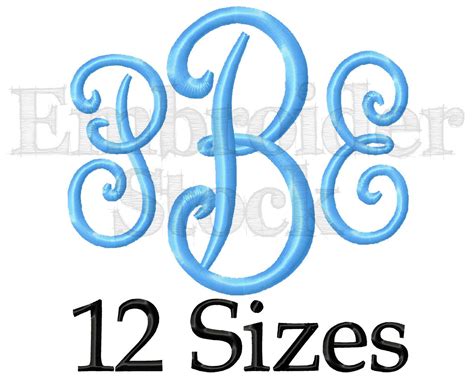 Pillow Font Embroidery Monogram Font Machine | Embroidery monogram ...