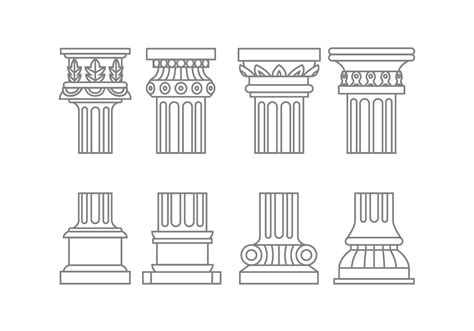 Roman column vectors 150215 Vector Art at Vecteezy