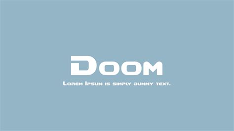 Doom Font : Download Free for Desktop & Webfont