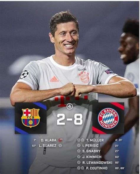 HASIL PERTANGINGAN LIGA CHAMPIONS BARCELONA VS BAYERN MUNCHEN 2 - 8 ...