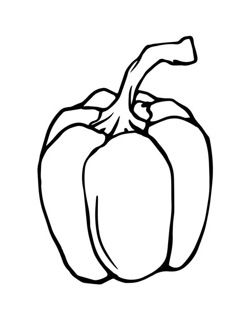 36 Bell Pepper Coloring Pages - ColoringPagesOnly.com