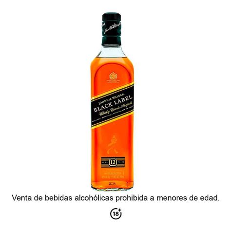 Whisky Johnnie Walker Black Label 12 Años Escocés Añejado 750 ml | Walmart