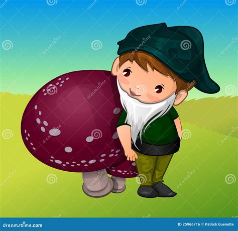 Gnome, illustration stock vector. Illustration of adorable - 25966716